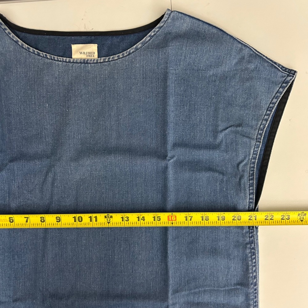 Wilfred Blue Denim Mini Dress - Picture 13 of 14